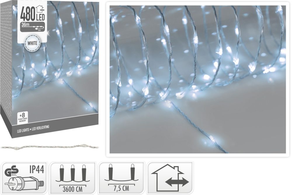 ŁAŃCUCH LED 480LED BIAŁE 36M