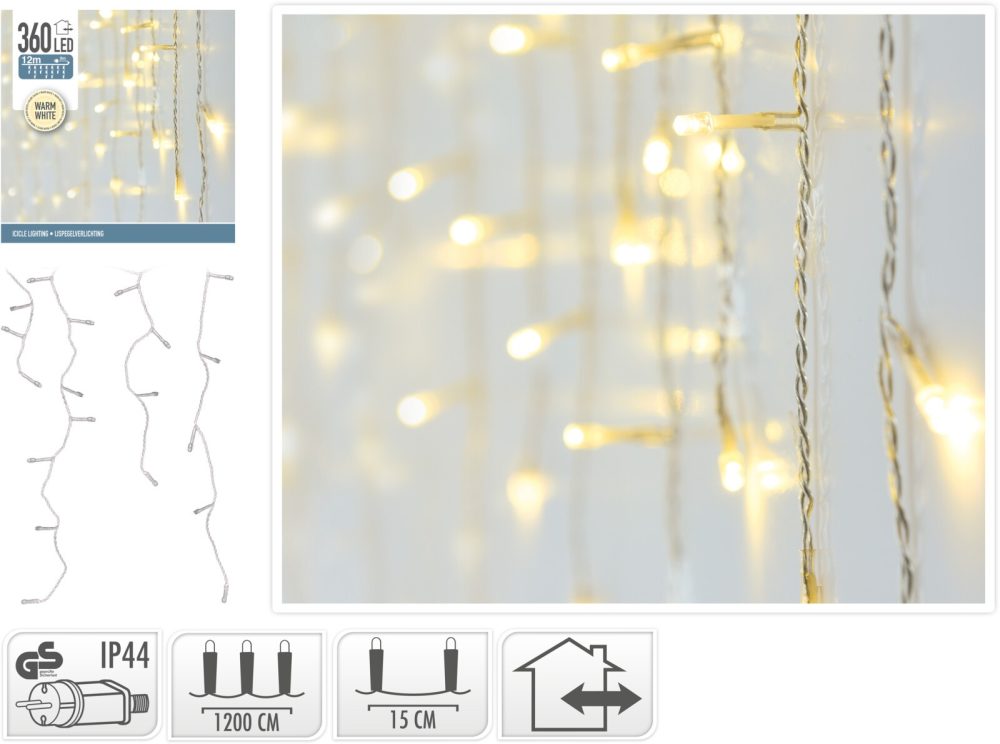 Łańcuch LED SOPLE 360L WWR              12M