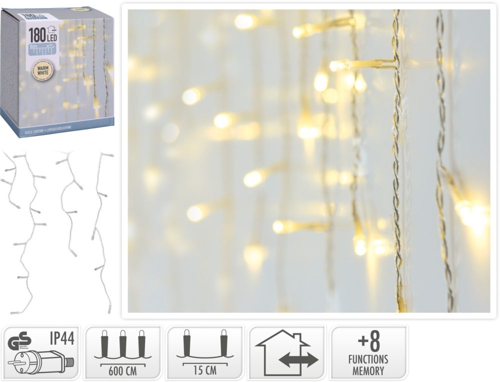 GIRLANDA LED 180 ZEWNETRZNA