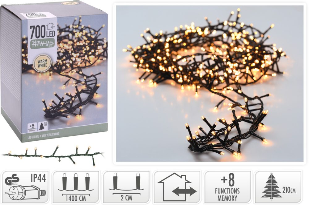 ŁAŃCUCH LED 700LED WW 14MTR