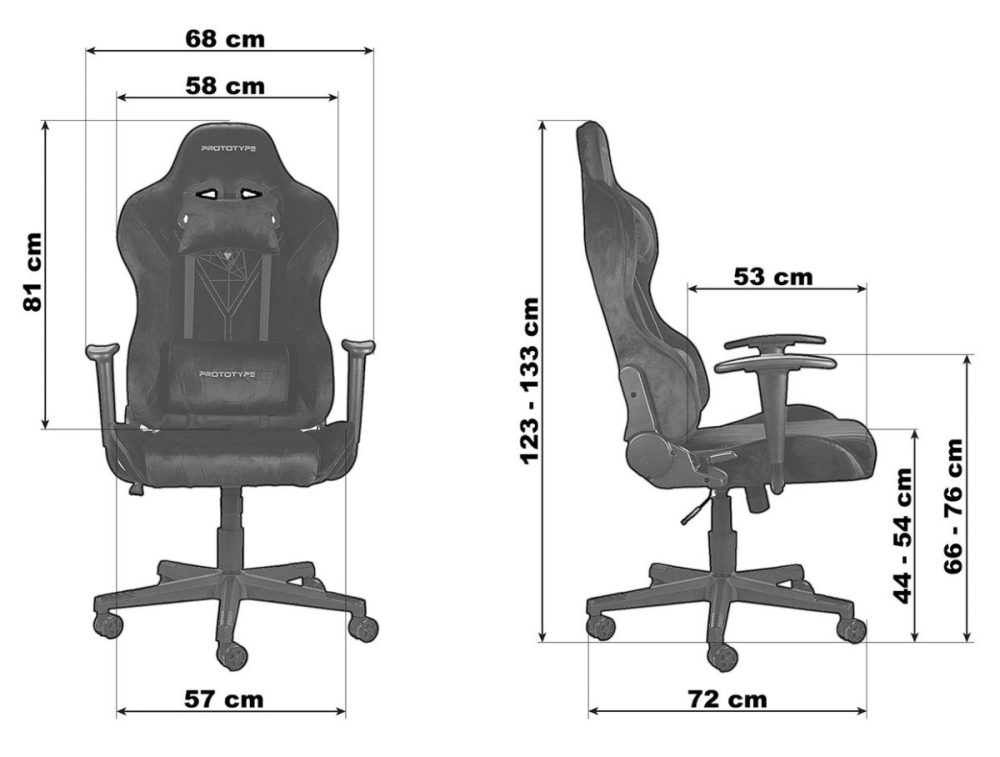 Fotel obrotowy gamingowy DIAVEL ALCANTARA PRO-XL - obrazek 13