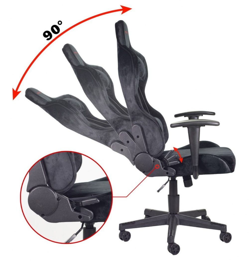 Fotel obrotowy gamingowy DIAVEL ALCANTARA PRO-XL - obrazek 8