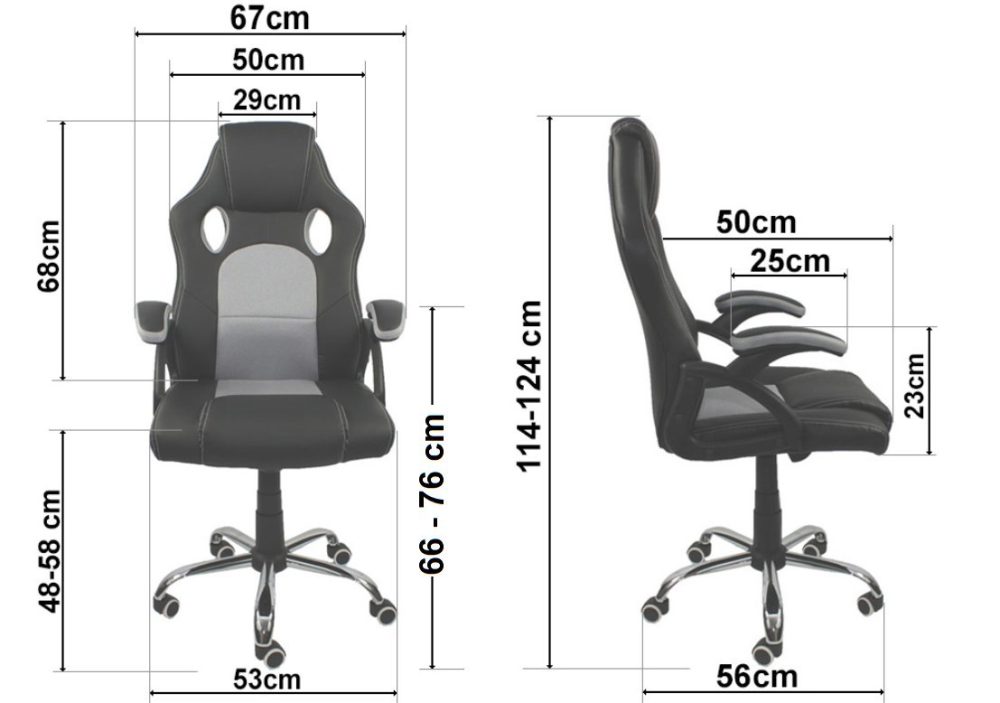 Fotel obrotowy do biurka CARRERA PRO BLACK - obrazek 12
