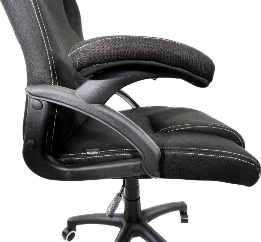 Fotel obrotowy do biurka CARRERA L BLACK FABRIC - obrazek 6