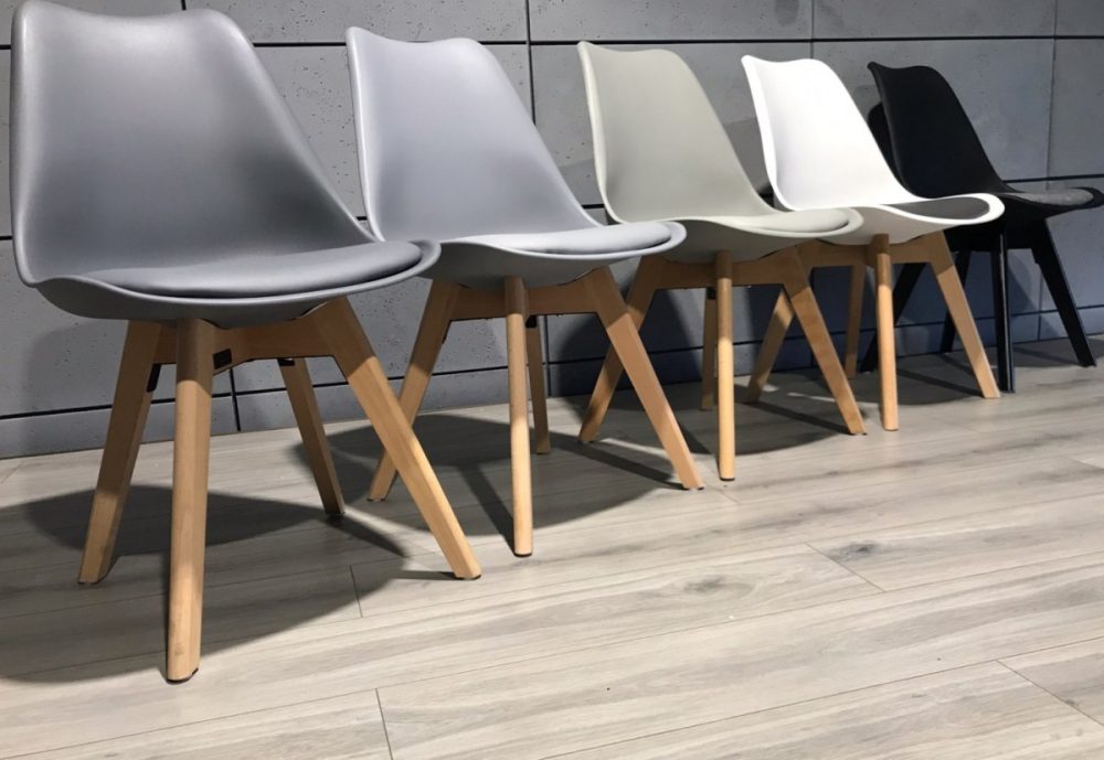Krzesło skandynawskie MONZA LIGHT GREY Pro - obrazek 8