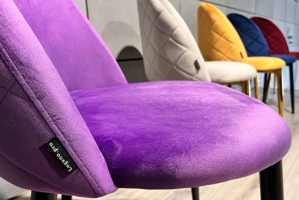 Krzesło obrotowe GLORIA OFFICE PURPLE VELVET - obrazek 2