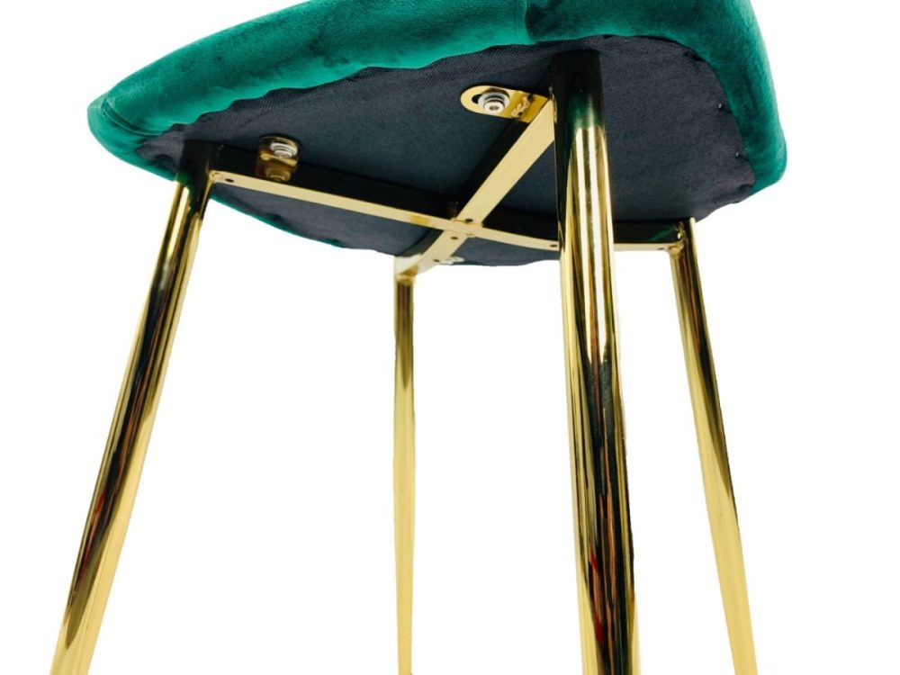 Krzesło tapicerowane GIULIA VELVET GREEN GOLD - obrazek 11