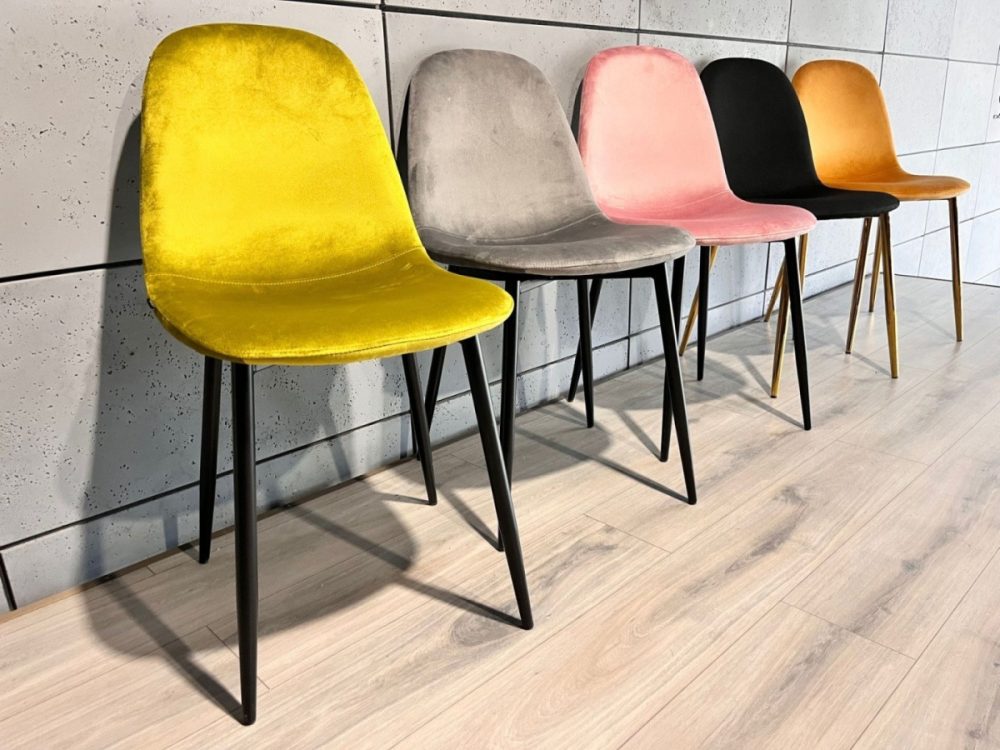 Krzesło tapicerowane GIULIA VELVET OLIVE - obrazek 4