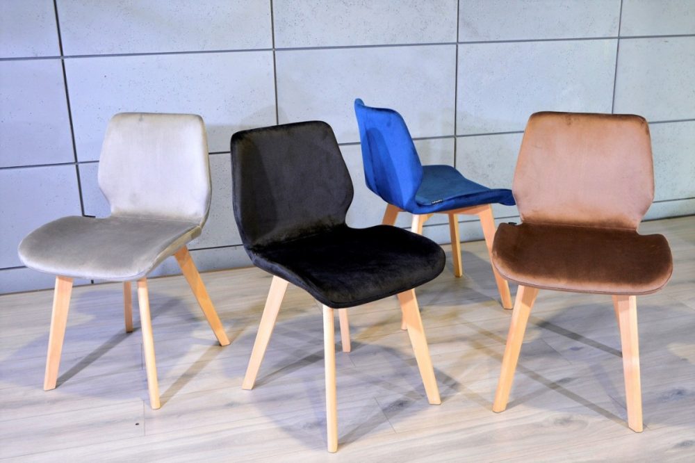 Krzesło tapicerowane SOPHIA FABRIC GREY - obrazek 7