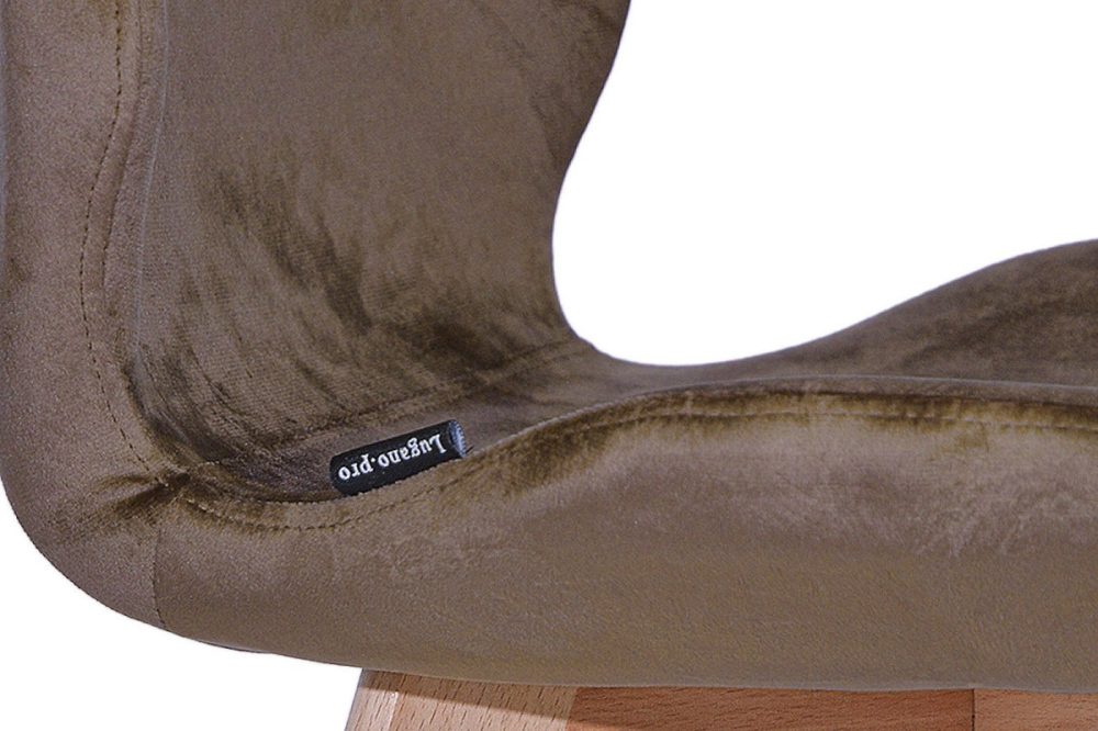 Krzesło tapicerowane SOPHIA VELVET BROWN - obrazek 7