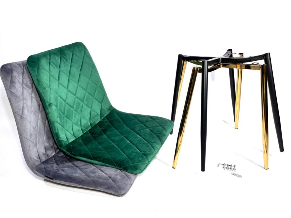 Krzesło tapicerowane SORANO VELVET DARK GREY - obrazek 8