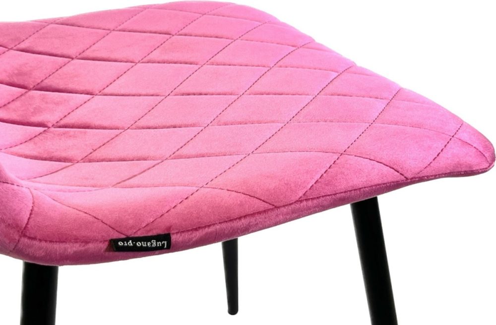 Krzesło tapicerowane SORANO VELVET PINK - obrazek 6